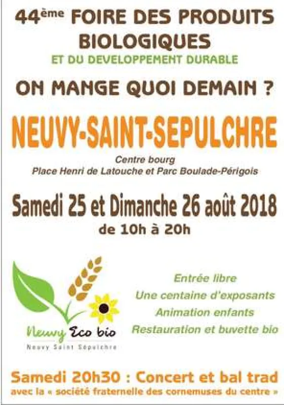 25 &amp; 26 aout 2018, Neuvy en bio; Neuvy St sépulchre, (36) Visuel